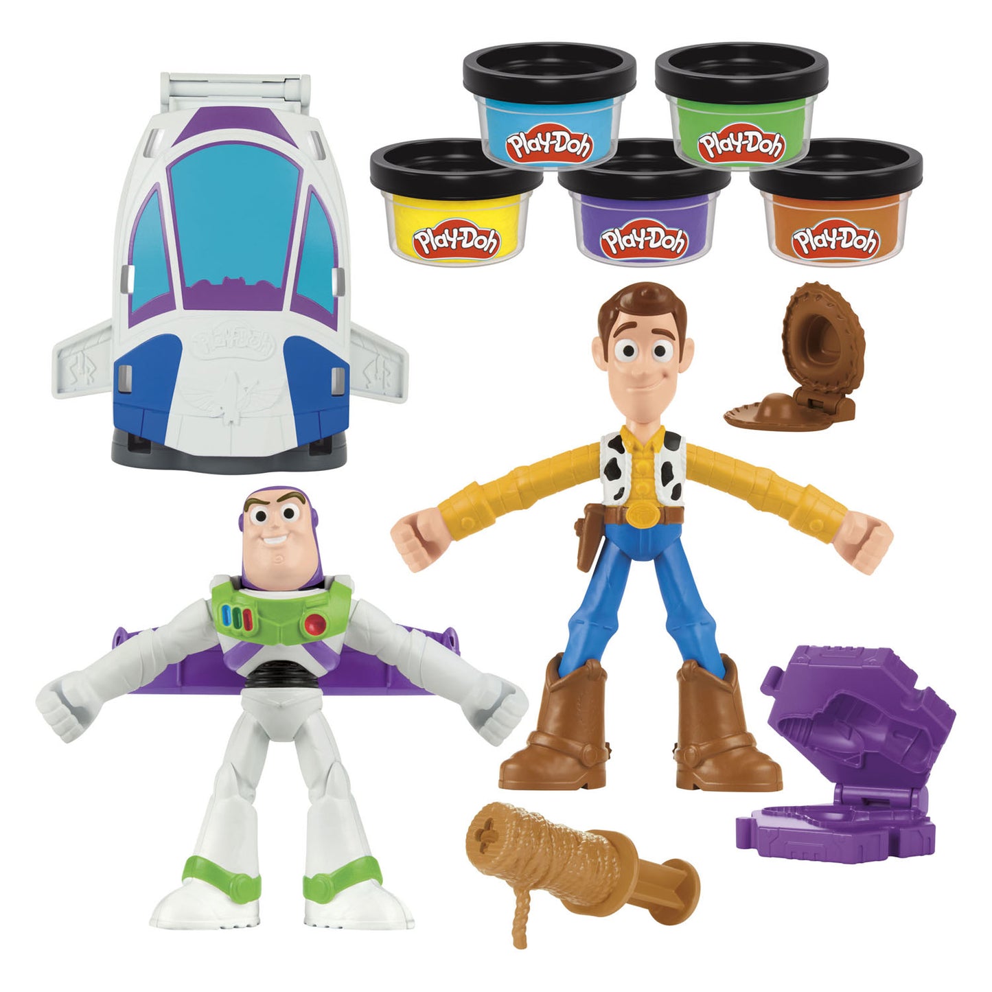 Play-Doh Toy Story 5 Ton-Set – 5 Tontöpfe