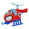 Hasbro Spielzeug-Spinnenhubschrauber mit Actionfigur und Zubehör.