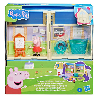 Hasbro Peppa Pig Spielset, Puppe, offenes Spielzimmer, Schule, Klassenzimmer, Fantasie.