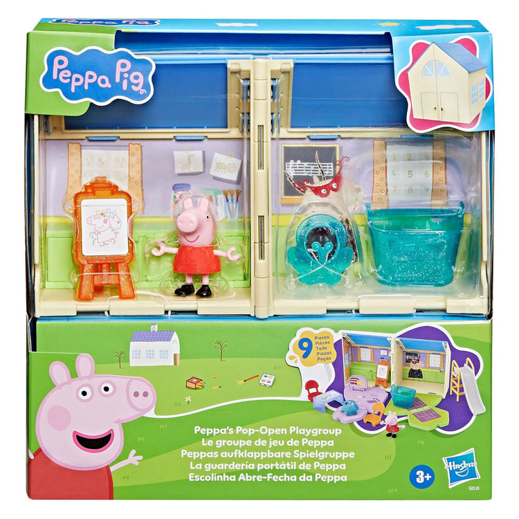 Hasbro Peppa Pig Spielset, Puppe, offenes Spielzimmer, Schule, Klassenzimmer, Fantasie.