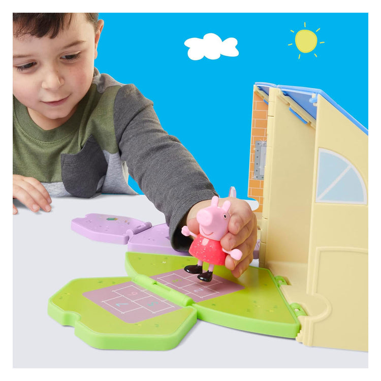 Hasbro Peppa Pig Spielset, Puppe, offenes Spielzimmer, Schule, Klassenzimmer, Fantasie.