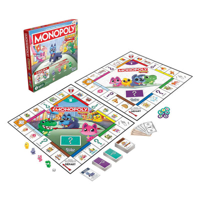 Monopoly Junior-Brettspiel – 2 Spiele in 1 – französische Ausgabe