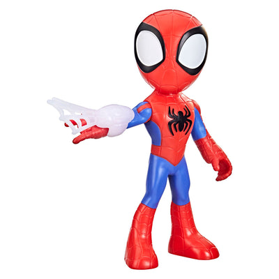 Spidey und seine tollen Freunde staunen über die übergroße Spidey-Spielfigur