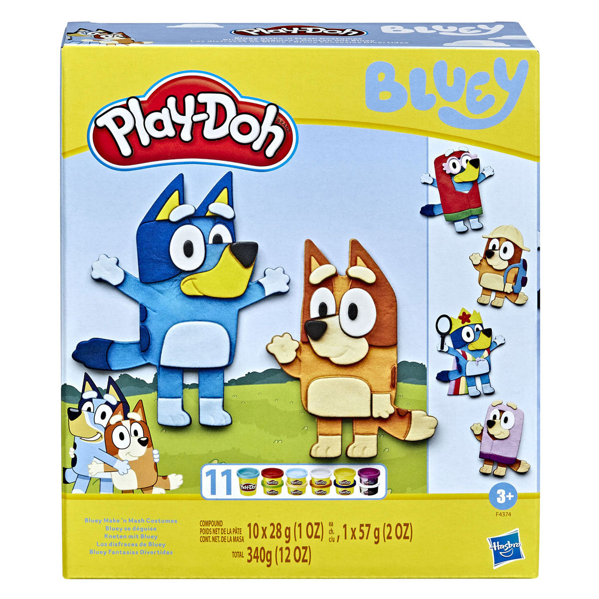 Play-Doh Bluey Dress Up Set – 11 Tontöpfe