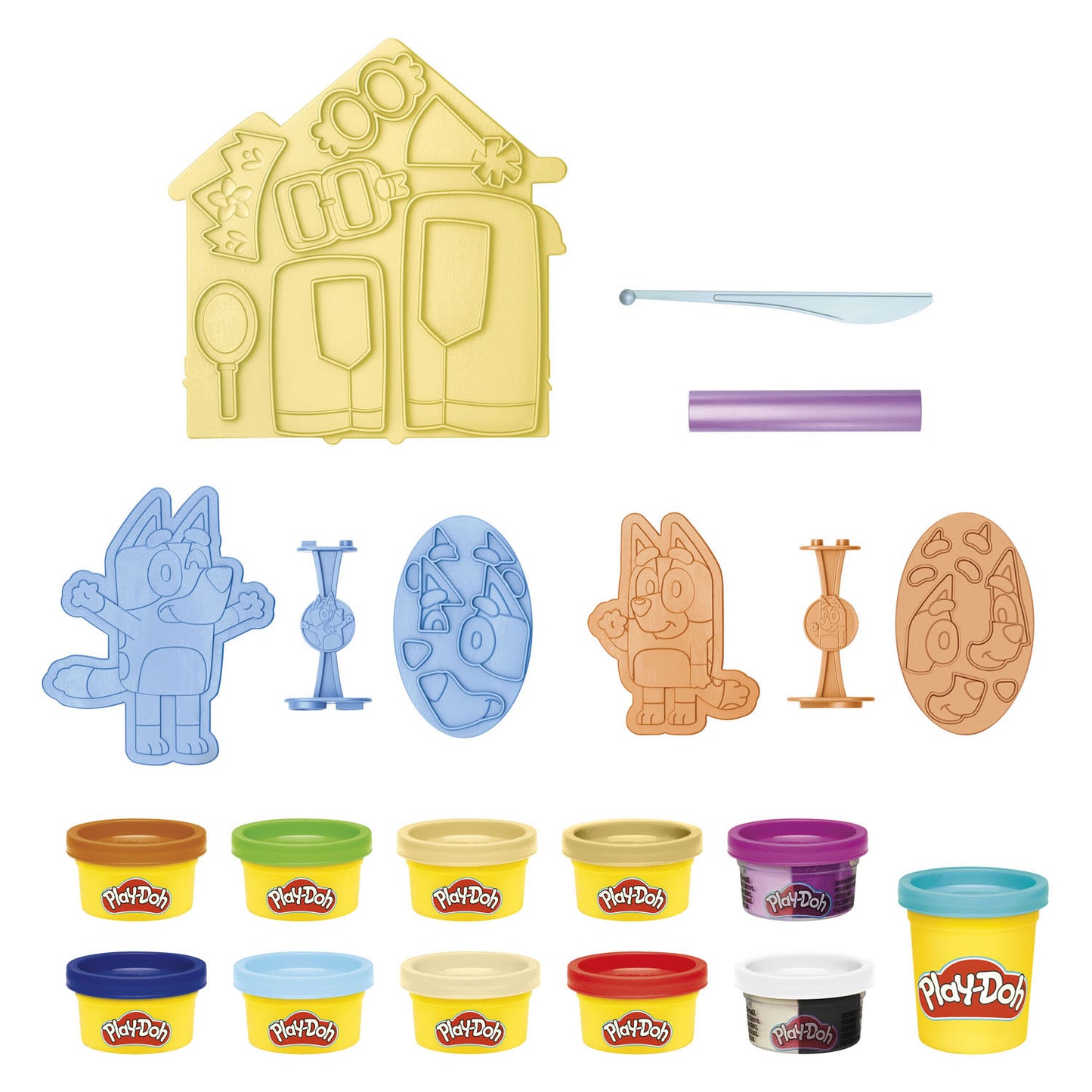 Play-Doh Bluey Dress Up Set – 11 Tontöpfe