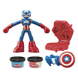 Play-Doh Marvel Captain America Stempelschild – Modelliermasse - afbeelding 2