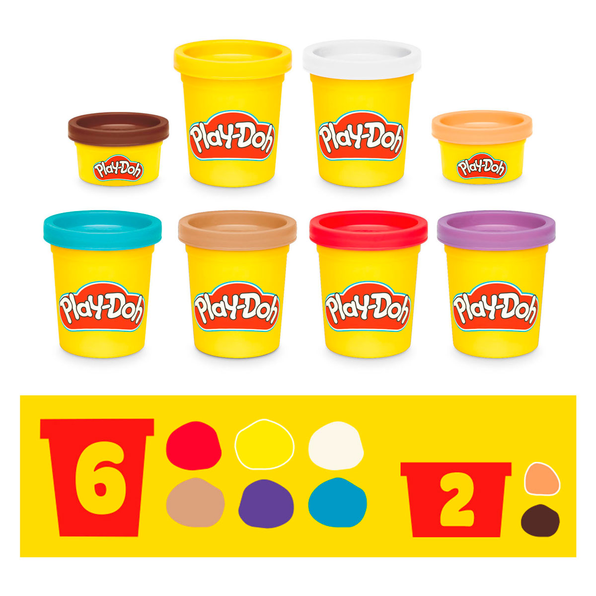 Play-Doh Bluey Goes Camping-Spielset – 6 Tontöpfe