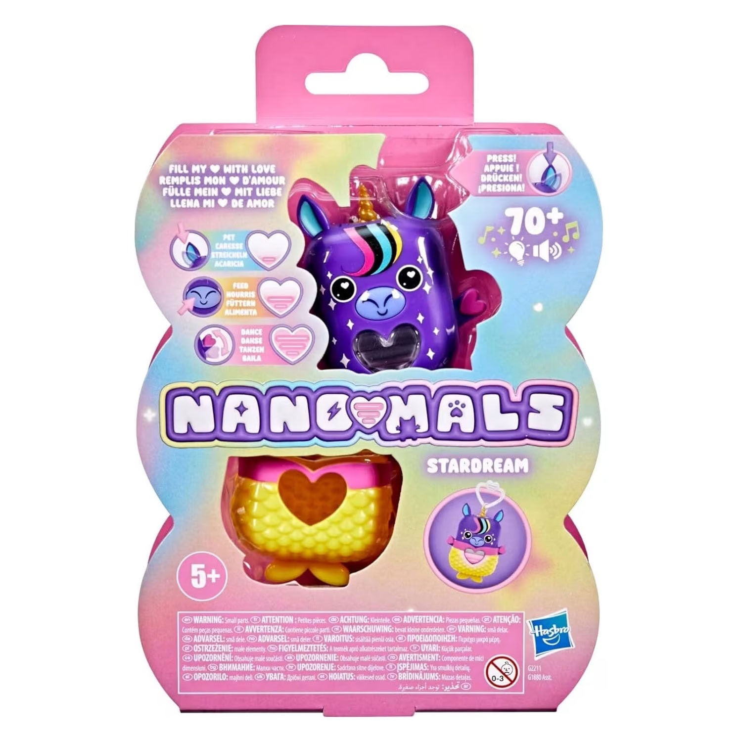 Hasbro Nanomals Stardream das Einhorn
