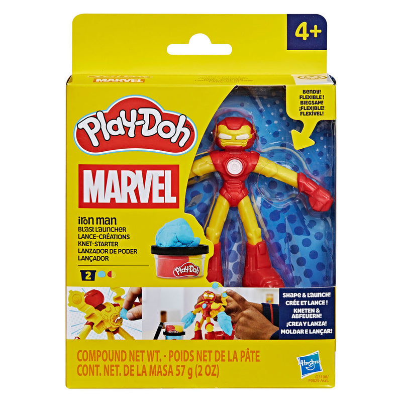 Play-Doh Marvel Iron Man Blast Launcher – 2 Tontöpfe