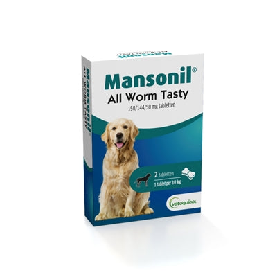 Mansonil Dog Alle Wurm -leckere Tabletten