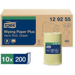 Reinigungspapier Tork W5 Vario Rolle 2-lagig grün