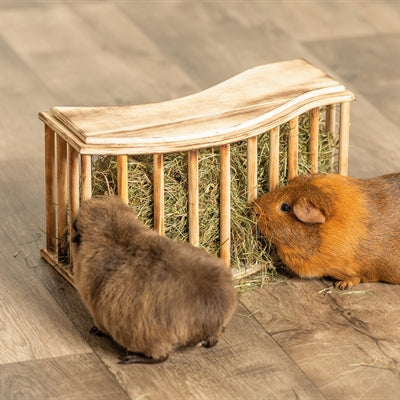 Trixie Hay Rack mit Deckelholz geflochten