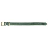 Trixie Kragenhund reines Leder Saliegroen - afbeelding 3