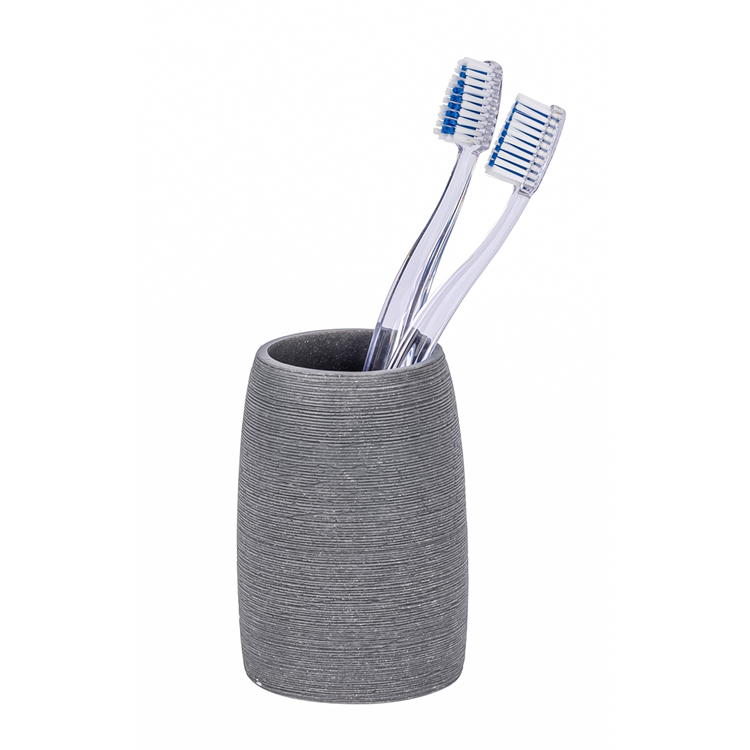 Wenko 1064996 - Zahnputzbecher Goa Grau | 2 Stk