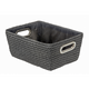 Wenko 1064950 - Aufbewahrungskorb chromo schwarz | 2 Stk