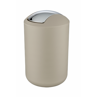 Wenko 1064925 - Abfallbehälter Brasilien l 6,5 Liter taupe | 1 Stk