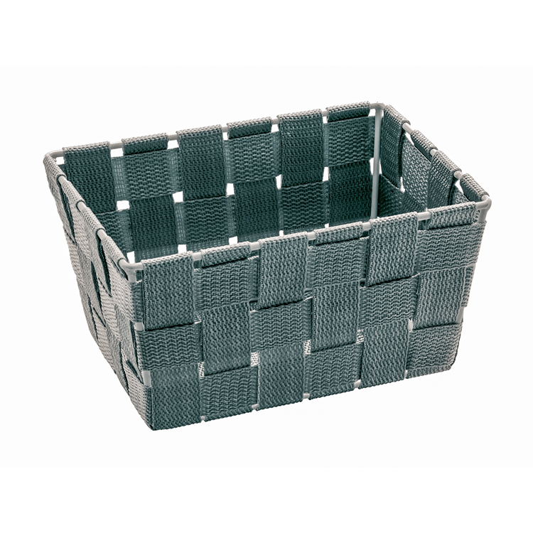 Wenko 1065001 - Aufbewahrungskorb Adria Mini lang grau | 4 Stück
