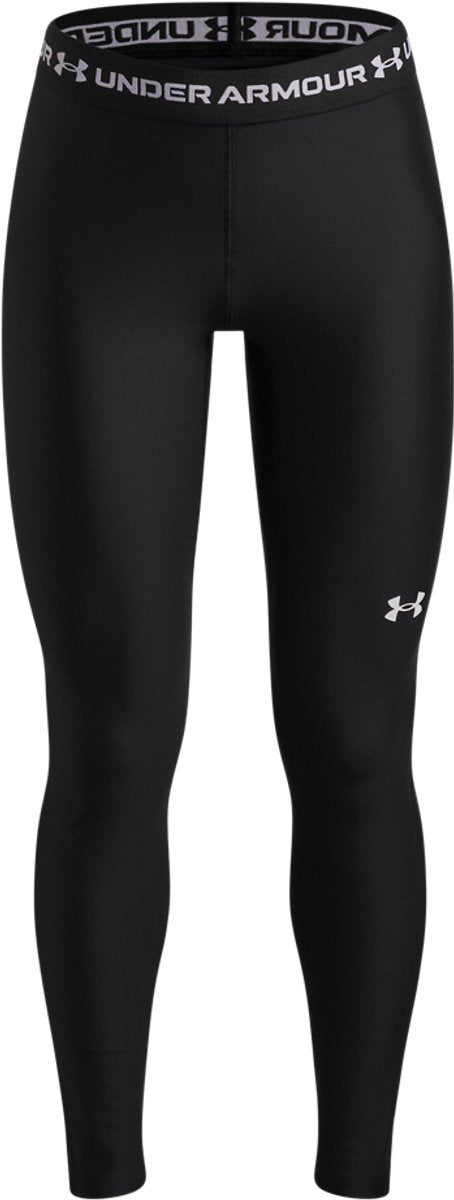 Under Armour Heatgear Leggings-Blk Mädchen-Sporthose – Schwarz – Weiß