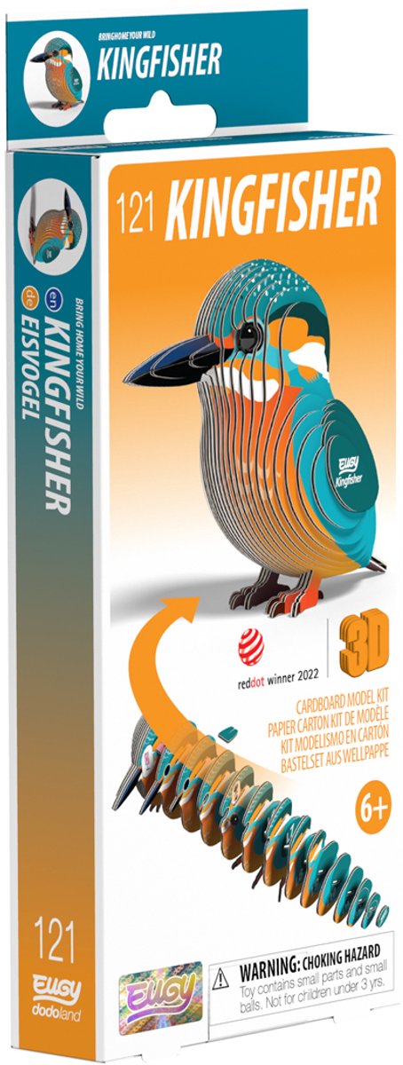 Eugy 3D-Puzzle – Eisvogel – Vögel – nachhaltig – alle sammeln – 6 Jahre