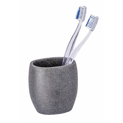 Wenko 1064942 - Zahnputzbecher Puro Anthrazit | 2 Stk