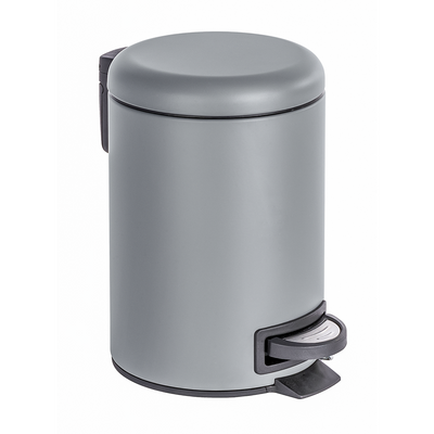 Wenko 1064927 - Abfallbehälter Leman 3 Liter grau matt | 2 Stk