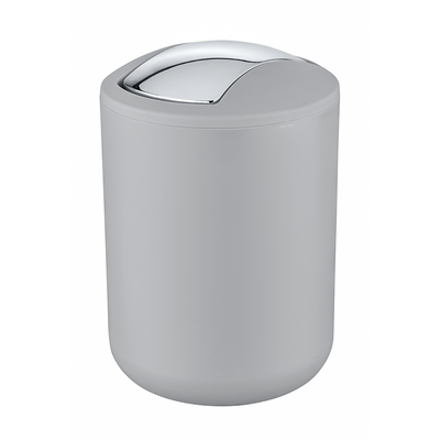 Wenko 1064897 - Abfallbehälter Brazil S 2 Liter grau | 2 Stk