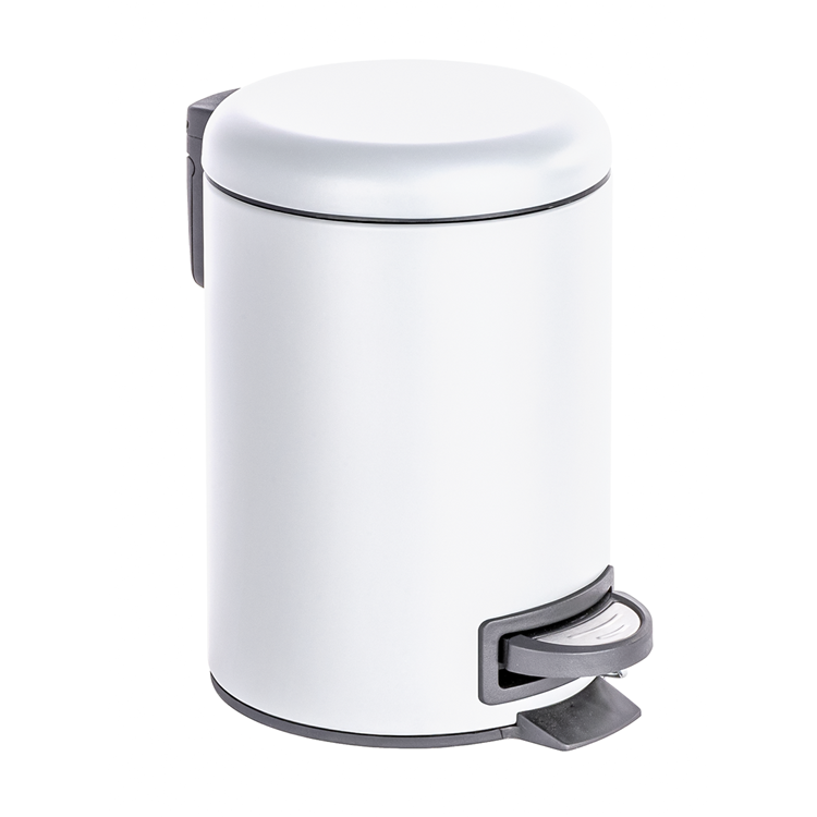 Wenko 1064929 - Abfallbehälter Leman 3 Liter weiß matt | 2 Stk