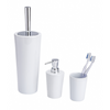 Wenko 1064995 - Zahnputzbecher Coni Keramik weiß | 4 Stück