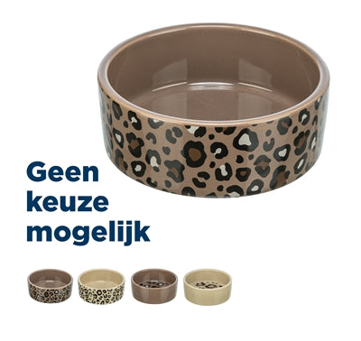 Trixie Futternapf Trinknapf Löwe Katze Keramik Leopardenmuster sortiert