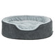 Trixie Vital Hundebett Lino Soft Oval Grau Hellgrau