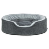 Trixie Vital Hundebett Lino Soft Oval Grau Hellgrau