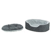 Trixie Vital Hundebett Lino Soft Oval Grau Hellgrau