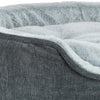 Trixie Vital Hundebett Lino Soft Oval Grau Hellgrau