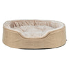 Trixie Vital Hundebett Lino Soft Oval Beige Creme