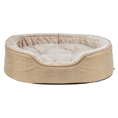 Trixie Vital Hundebett Lino Soft Oval Beige Creme