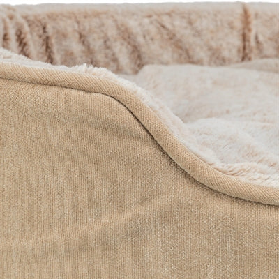 Trixie Vital Hundebett Lino Soft Oval Beige Creme