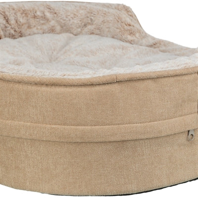 Trixie Vital Hundebett Lino Soft Oval Beige Creme