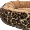 Trixie Hundebett Leo weich rund Plüsch braun Leopardenmuster