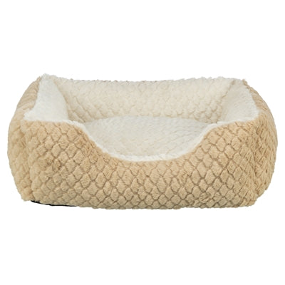 Trixie Hundebett Kaline Mio eckig hellbraun creme