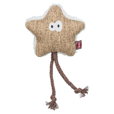 Trixie Stern Stoffplüsch mit Katzenminze Katzenminze weiß beige
