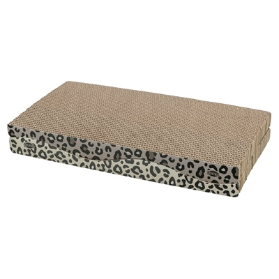 Trixie Kratzbrett Leo aus Pappe mit Leopardenmuster und Katzenminze