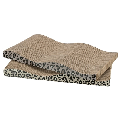 Trixie Kratzbrett Leo aus Pappe mit Leopardenmuster und Katzenminze