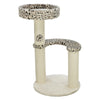 Trixie Kratzbaum Leo Leopardenmuster rund creme