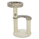 Trixie Kratzbaum Leo Leopardenmuster rund creme