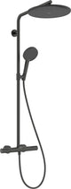 Hansgrohe Raindance Alive S Puro – Duschrohr – Ecostat-Thermostat – Größe 300 mm – 1 Strahlfunktion – gebürstetes schwarzes Chrom