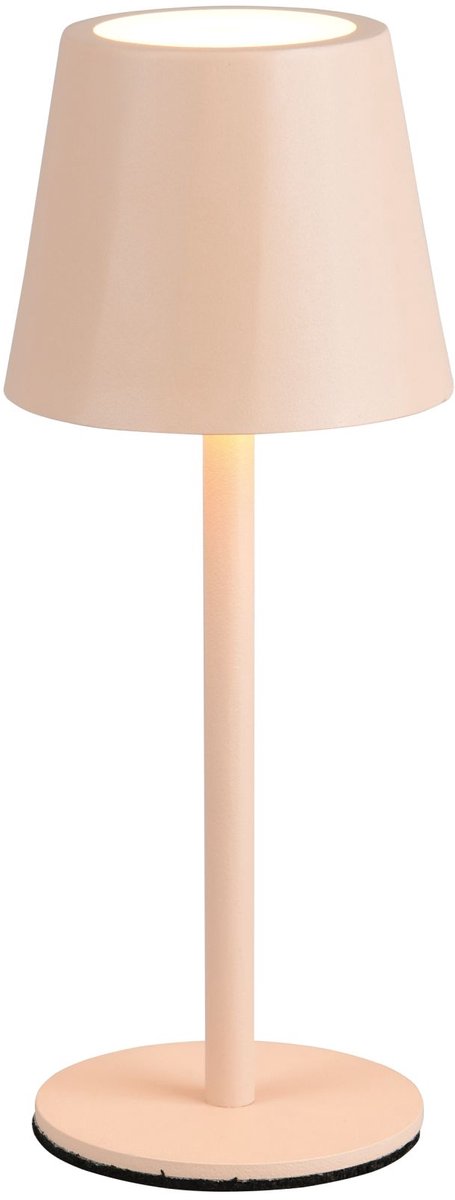 Rl lebe dein Licht Reality Diaz - Tischleuchte - Sand - inkl. 1x SMD 1,6 W - 4-Stufen-Touch - stufenlos einstellbare Lichtfarbe - USB-Anschluss - wiederaufladbar - kabellos