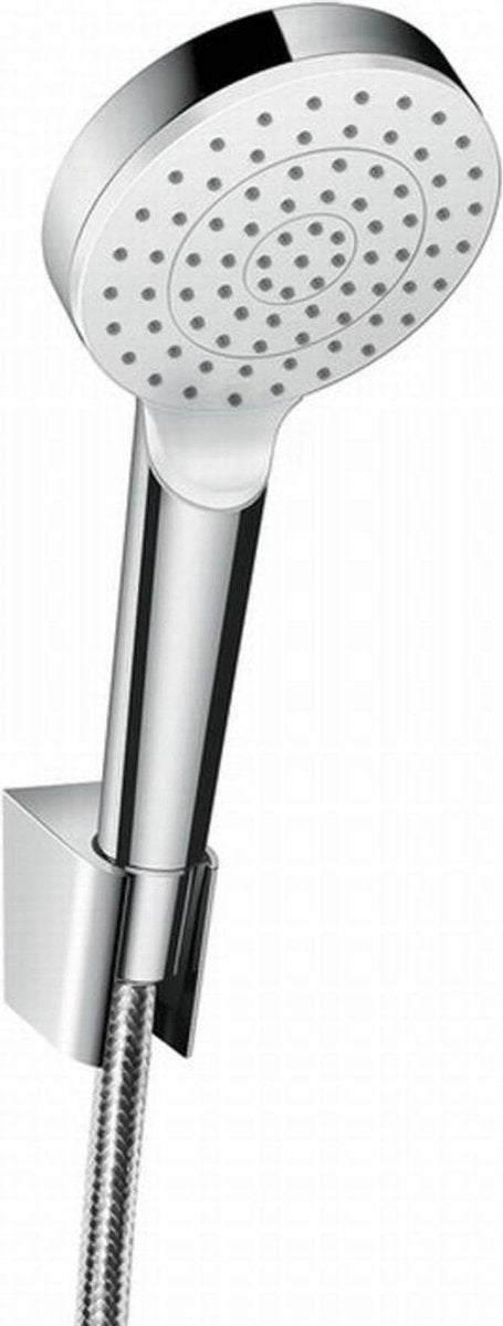 Hansgrohe Crometta Wannenset 1jet Ecosmart 8 l min mit Brauseschlauch 125 cm weiß chrom
