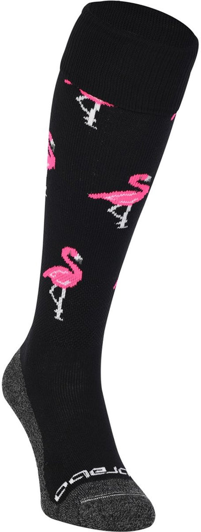 Brabo bc8460b Socken Flamingo schwarz rosa Unisex-Sportsocken – schwarz rosa