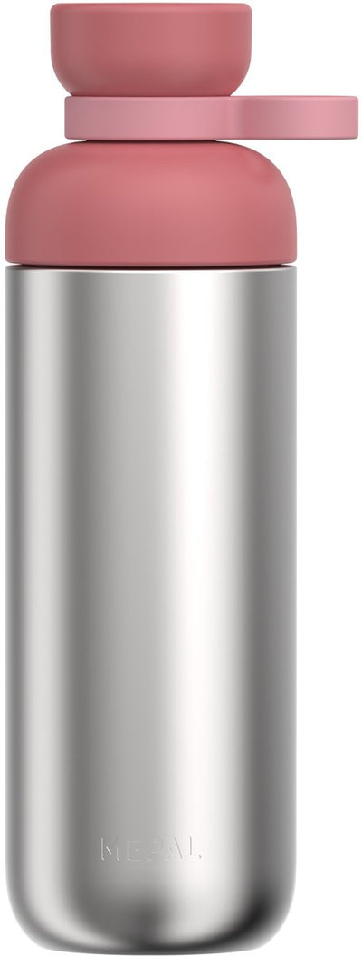 Mepal Trinkflasche Edelstahl Vita – 700 ml – 2 Öffnungen für extra Trinkkomfort – Trinkflasche Edelstahl – Vivid Mauve