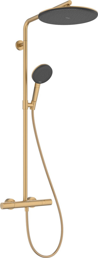 Hansgrohe Raindance Alive S Puro – Duschrohr – Ecostat-Thermostat – Größe 300 mm – 1 Strahlfunktion – gebürstete Bronze